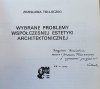 Zdzisława Tołłoczko Wybrane problemy współczesnej estetyki architektonicznej